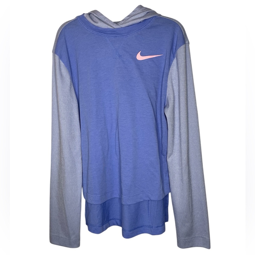 Nike Girls Hooded Long Sleeve Jersey-Size Small